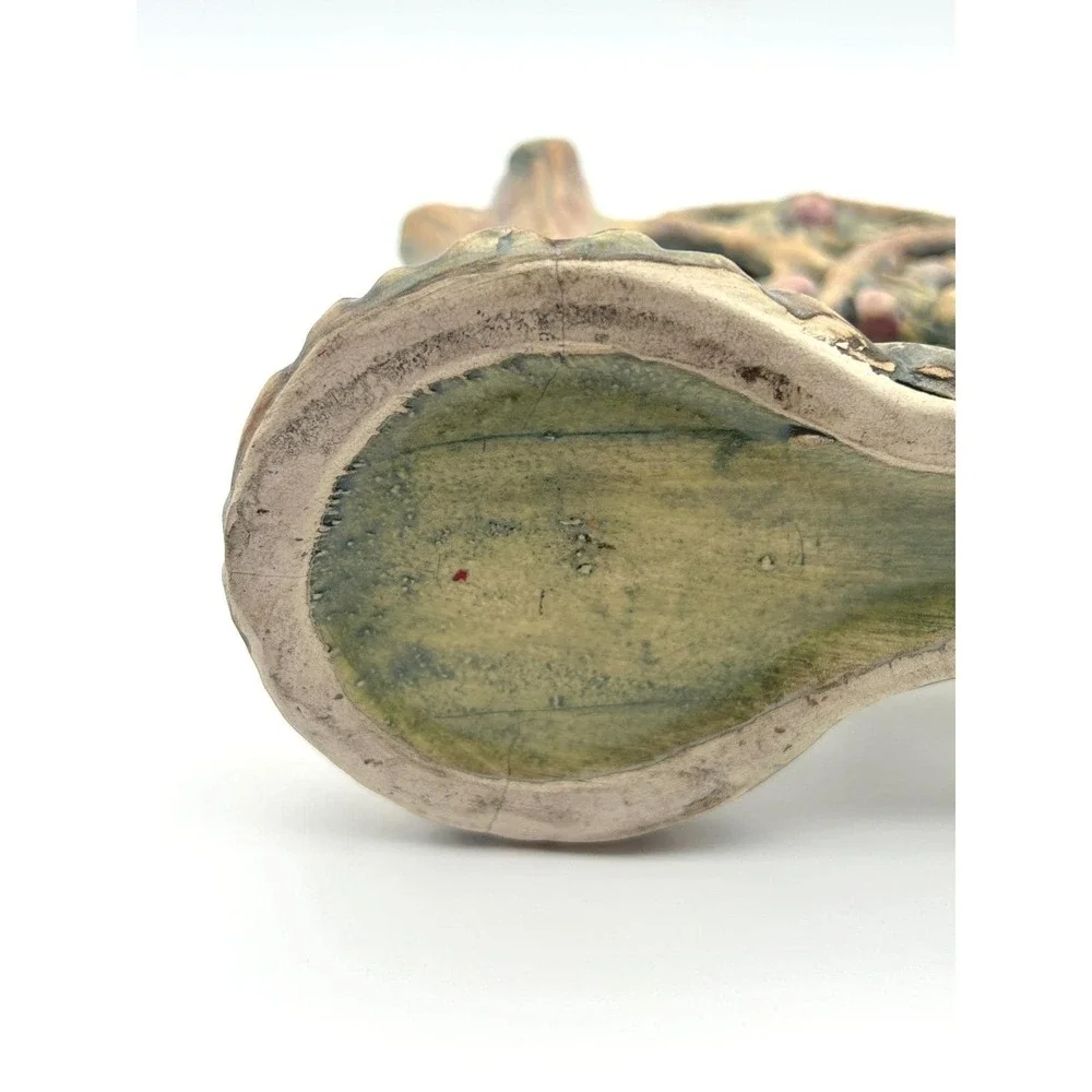 Antique Weller Woodcraft Double Bud Vase 8